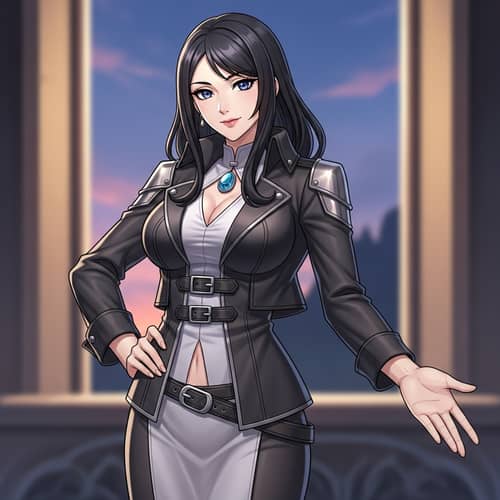 Beautiful and Strong Anime Character in Elegant Pose