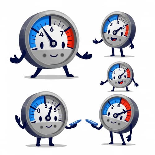 Playful Mascot Gauge Design | Whimsical Mascot Illustration