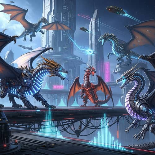 Futuristic Dragons: Mythical Evolutions in Sci-Fi Realm