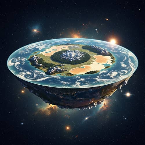 Flat Earth Cosmological Imagery | Planet Disc Landscapes