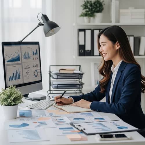 Elegant Asian Female Marketing Manager | Marketing Campaign