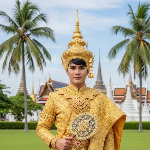 Colorful Traditional Thai Costume | South Asian Man