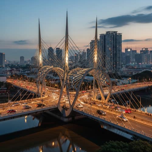 Metro Manila Bridges: Modern Architecture and Urban Life