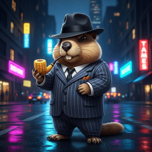 Whimsical Marmot Gangster | Playful Mobster Character Design
