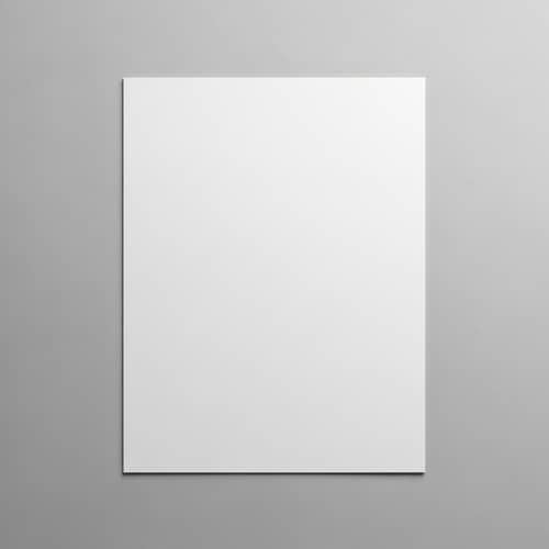 Pristine White Paper on Grey Background