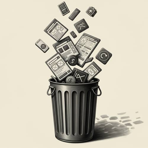 Vintage Black-and-White Poster Digital Painting