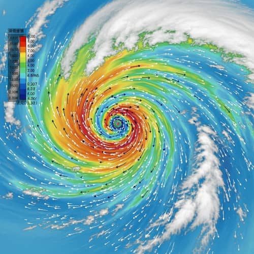 Dynamic Visualization of Air Mass Interplay | Weather Phenomenon