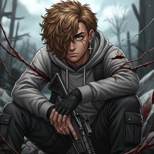 Post-Apocalyptic Mixed Race Male with Unique Features