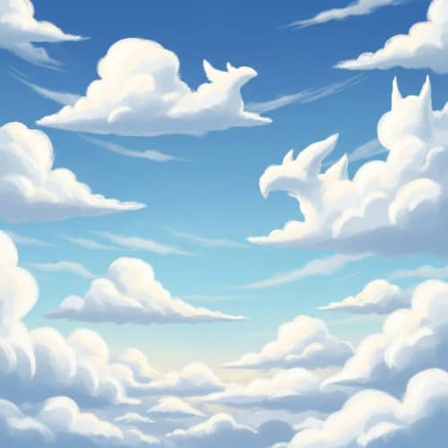 Fluffy White Clouds in Daytime Sky | Nature's Beauty