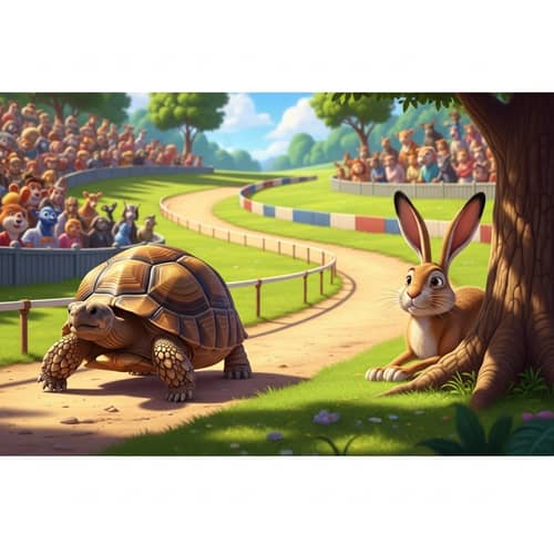 Tortoise and Hare Race: Underestimation and Determination