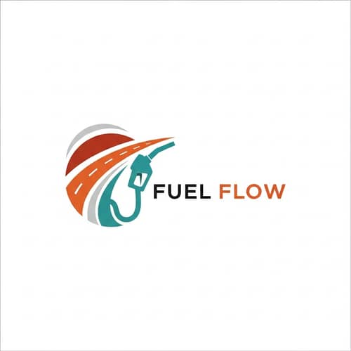 Modern Gas Station Logo with Aesthetic Colors