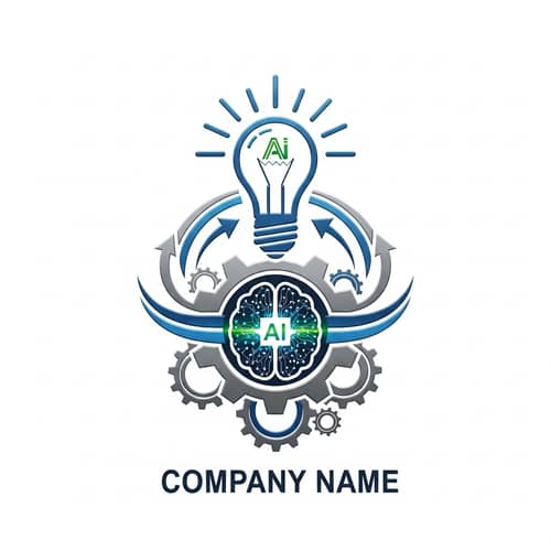 Innovative AI Project Management Emblem Design