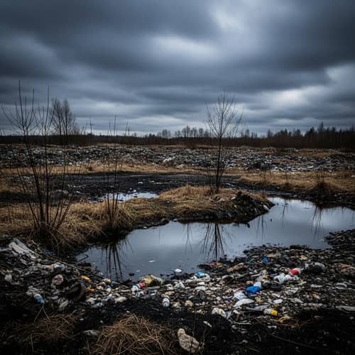 Ruined Environment from Burning Toxic Waste | Urgent Call for Sustainability