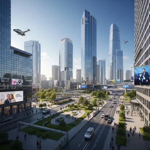 Futuristic St. Petersburg 2093: Advanced Technology Showcase