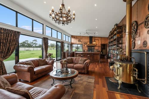 Steampunk Style Living Room Design Ideas
