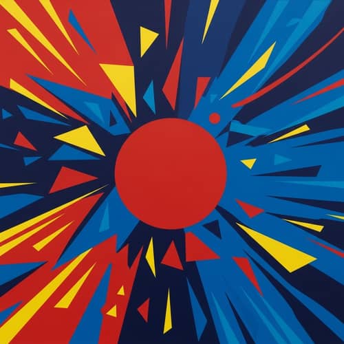 Embracing Personal Power: Abstract Concept in Strong Colors