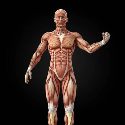 Human Muscular System Close-Up: Strength and Complexity Revealed