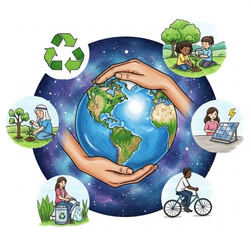 Environmental Conservation Drawing: Save Mother Earth Through Sustainable Steps