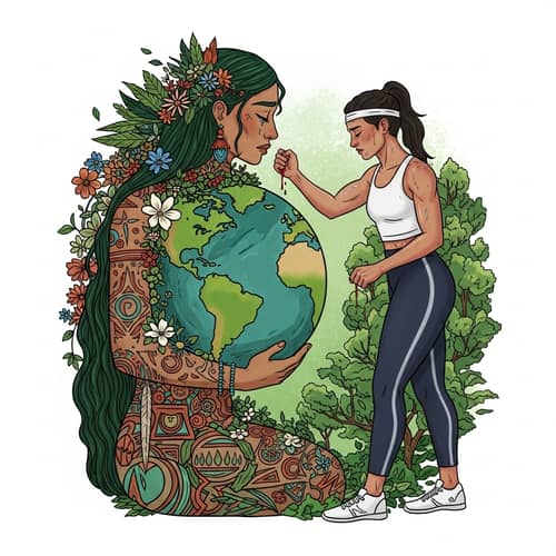 Papatūānuku and Kiri Danielle Artistic Representation