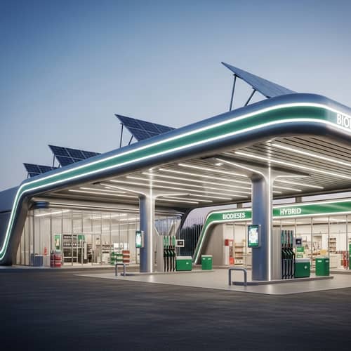 Futuristic Gas Station Design | Modern Architecture