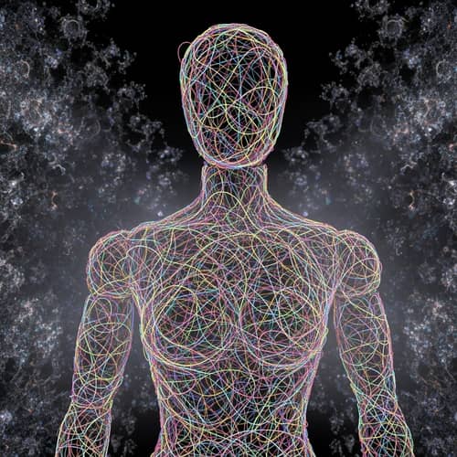 Multicolored Quantum Entanglement Mannequin in Fractal Setting