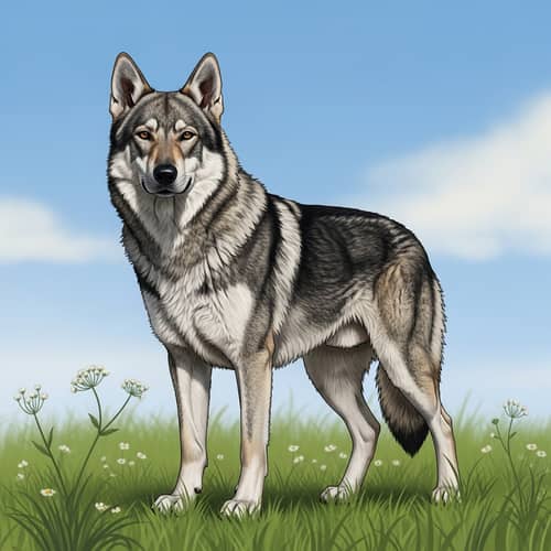Czechoslovakia Wolfdog: Majestic Breed in Verdant Field