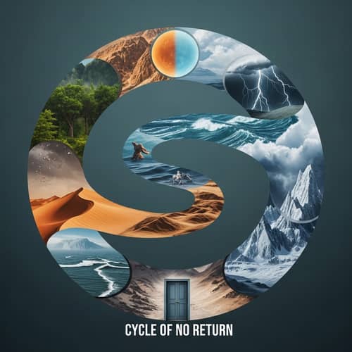 Cycle of No Return - Surrealistic Journey Through Phases of Life