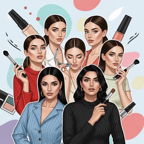 Confident L'Oreal Beauty Queens Embodying Charisma and Elegance