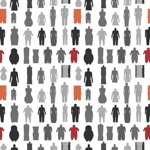 Diverse Body Shapes Wallpaper Design | Abstract Patterns