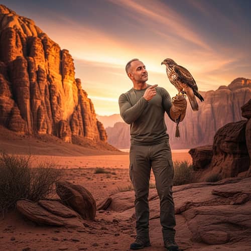 Middle-Eastern Man With Hawk: A Beautiful Display of Trust and Affection