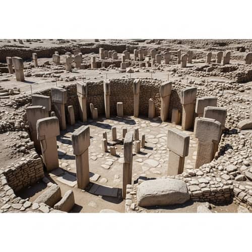 Göbeklitepe Neolithic Archaeological Site in Turkey