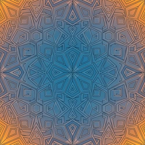 Intricate Tessellation Pattern Design - Symmetrical Geometric Shapes