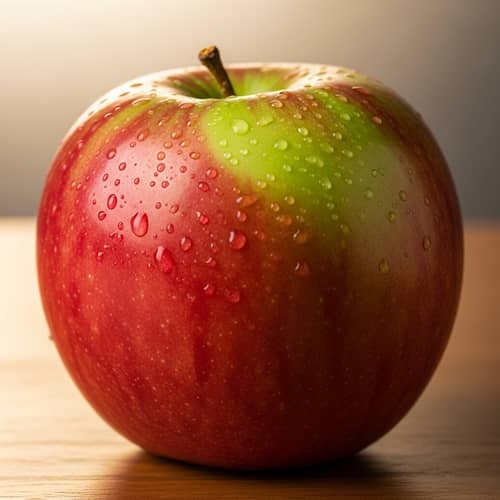 Juicy and Tempting Ripe Apple Image - Fresh and Vibrant