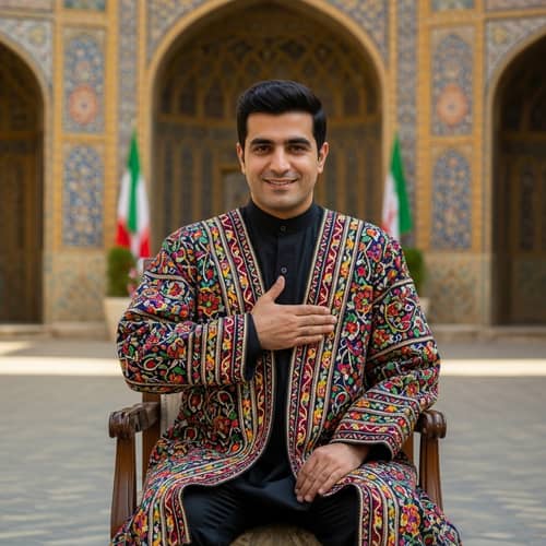 Traditional Iranian Man: Cultural Richness and History Displayed