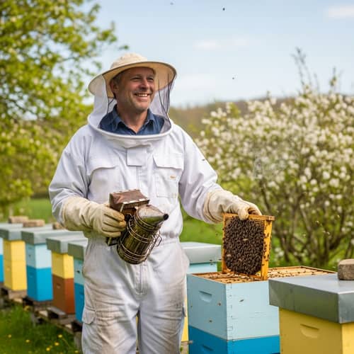 Happy Beekeeper Writer Frank Herbert by Beehives & Green Nature