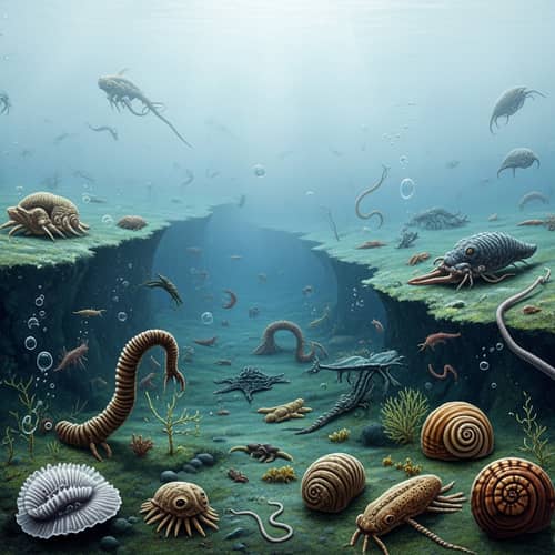 Infra-Cambrian Period: Ancient Ocean Life