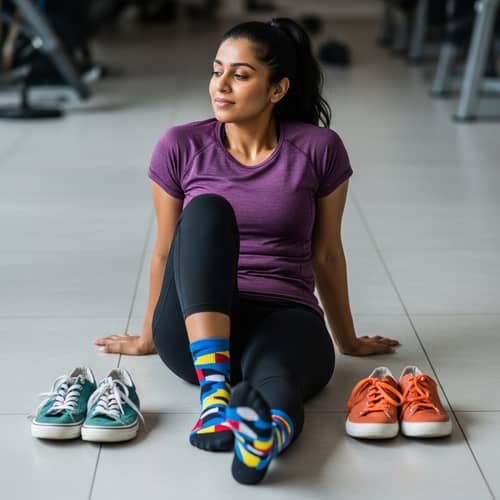 Athletic Woman Relaxing Post-Workout