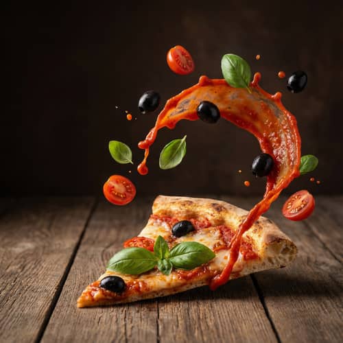 Stunning Pizza Photography with Fresh Ingredients Stunning Pizza Photography with Fresh Ingredients