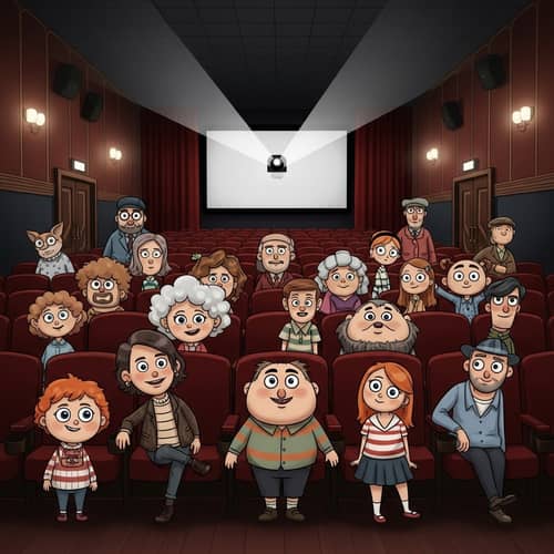Whimsical Animated Characters in Russian Animation Style