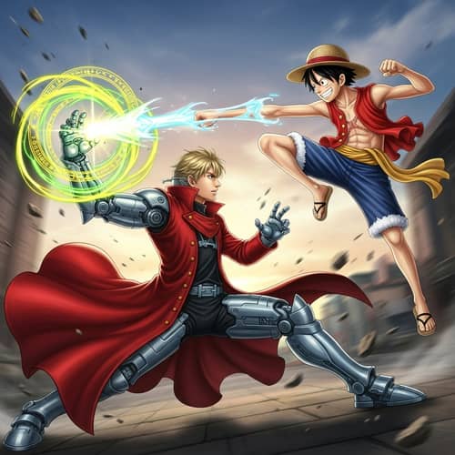 Edward Elric vs Luffy: Epic Battle of Alchemy and Elasticity