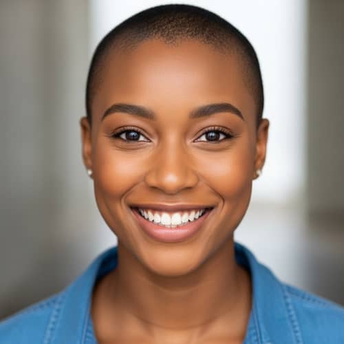 Young Black Woman Portrait | Beauty, Joy, Almond Eyes