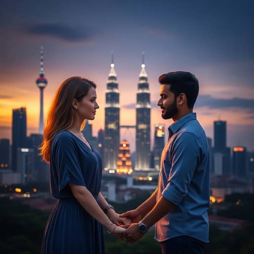 Romantic Couples in Kuala Lumpur | Unity & Affection Scene