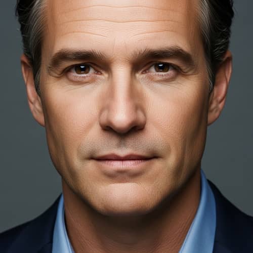 Distinguished 45-Year-Old Male Portrait