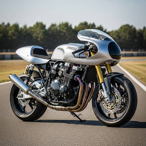 High-Performance Racing Motorcycle | Sleek Design in Sunlight