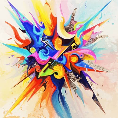 Youthful Perspective: Abstract Image of Young Individuals