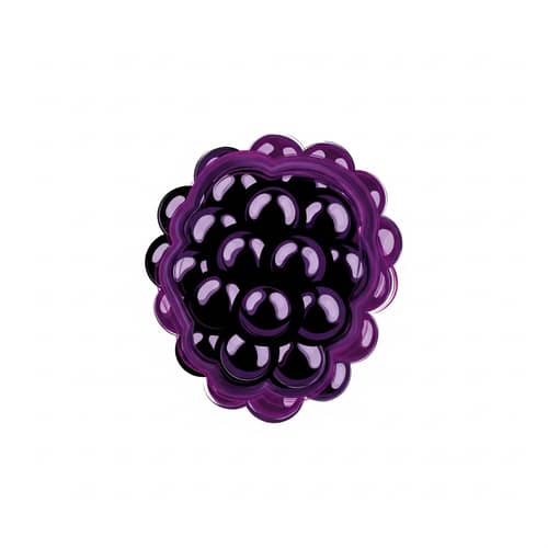 Ripe Blackberry Inspired Abstract Logo Design