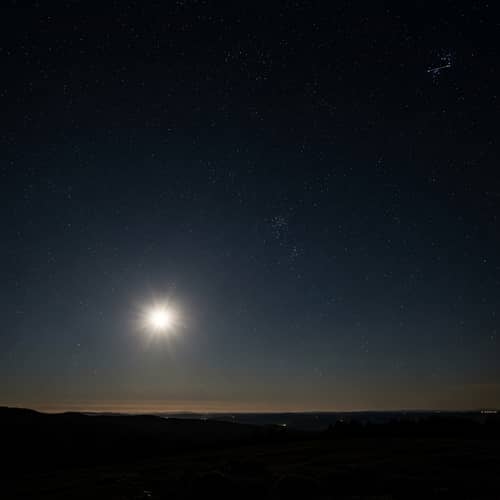 Calming Night Sky: A Celestial Invitation