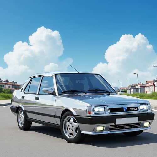 Tofaş Doğan SLX Illustration - Popular Turkish Car Model Tofaş Doğan SLX Illustration - Popular Turkish Car Model