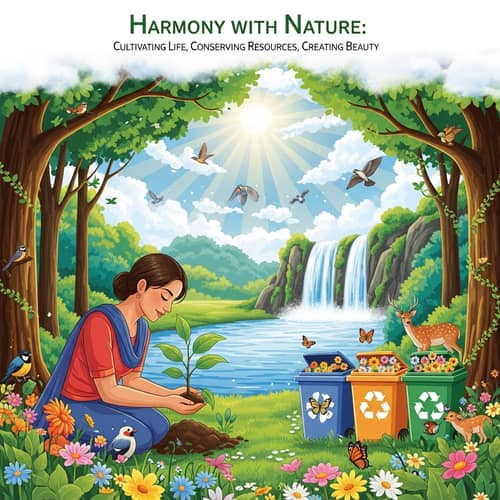Harmony with Nature: Cultivating Life, Conserving Resources