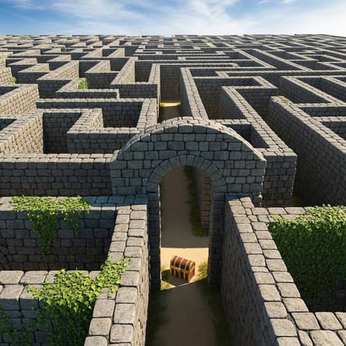 Intricate Maze Adventure | Treasure Chest Quest